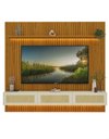 Ver imagem 2 de Conjunto Módulo Home Painel Ripado Nicho Suspenso Palina 230 Cor:Offwhite/Madeira