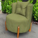 Ver imagem 2 de Poltrona Decorativa Orgânica Curva Luna Boucle - Montanaris Decor