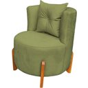 Ver imagem 1 de Poltrona Decorativa Orgânica Curva Luna Boucle - Montanaris Decor
