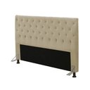 Ver imagem 1 de Cabeceira Paris para Cama Box Casal 140cm Veludo Cristal Bege - Js