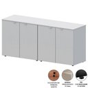 Ver imagem 5 de Armário Baixo Escritório 4 Portas C/ Chave 160 Cm F5 Office Cor:cinza