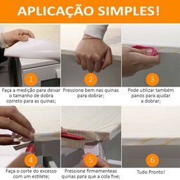 Papel de Parede Adesivo Cozinha Alta Temperatura Marmore Carrarinha - 6