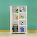 Ver imagem 6 de Armário Multiuso com 2 Portas e Rodízios 86cm Ditália