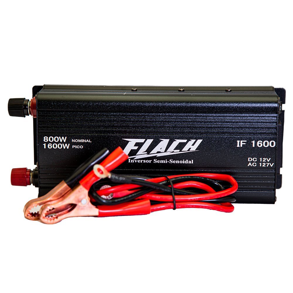 Inversor de Tensão IF1600 - 12v/127v - 800W Nominal 1600W Pico - 2