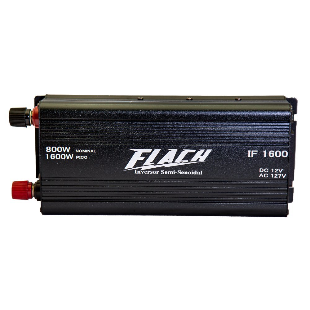 Inversor de Tensão IF1600 - 12v/127v - 800W Nominal 1600W Pico