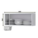 Ver imagem 2 de Armário de Cozinha Henn Americana 1 Porta Basculante 80 Cm C354-05