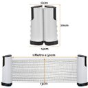 Ver imagem 2 de Rede Ping Pong Extensivel Tenis de Mesa Retratil Portatil Esporte Jogo Treino Lazer Divertido