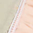 Ver imagem 2 de Jogo de Lençol Cama Casal 4 Peças 100% Algodão Percal 180 fios Babadinho: Salmão Floral
