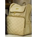 Ver imagem 2 de Mochila Bolsa Maternidade Impermeável Enxoval Bebê Original Mithi Bege