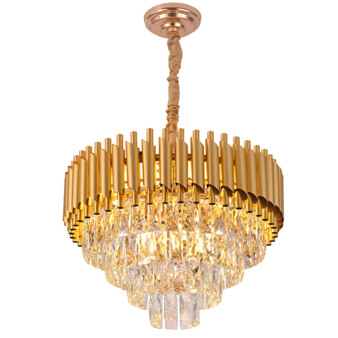 Lustre Pendente Cristal Moderno Elegante Sala Estar Quarto