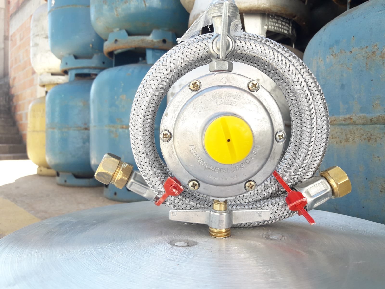 REGULADOR REGISTRO ALIANÇA 2KG 506-10 ROSCA 1/2 + MANG 2 Mt - 6