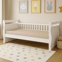 Ver imagem 2 de Cama Infantil Maria 100% Mdf Branco Brilho - Móveis Peroba