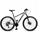 Ver imagem 1 de Bicicleta Unisex 15" Aro Aero 29 24v Freios a Disco Suspensão 80mm Guidão Curvo Grafite/preto