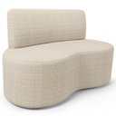 Ver imagem 2 de Sofá 2 Lugares 140cm Orgânico para Sala de Estar Living Larissa L02 Linho Palha - Lyam Decor