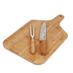 Conjunto Churrasco Bamboo Tábua 30cm x 50cm com Alça - 2