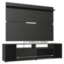 Ver imagem 6 de Rack Madesa Cancun e Painel para Tv até 65 Polegadas - Preto