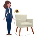 Ver imagem 5 de Kit 3 Poltrona Decorativa Miami para Sala de Estar Recepção