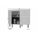 Ver imagem 3 de Balcão de Cozinha Connect Canto Oblíquo C/1 Porta S/tampo 79x82cm Duna/cristal - Henn