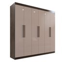 Ver mais imagens de Guarda-roupa Casal 6 Portas 3 Gavetas Espanha - Mais Móveis Cor New Canion/off-white