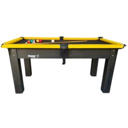 Mesa de Sinuca/snooker/bilhar com Kit Impar Sports - Amarela - 4