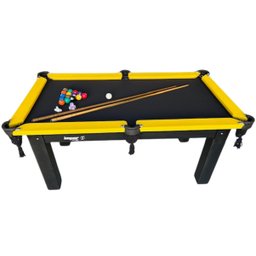 Mesa de Sinuca/snooker/bilhar com Kit Impar Sports - Amarela - 2