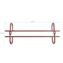 Ver imagem 5 de 3 Suportes Taças Rose Gold 25cm Adega Organizador Suspenso