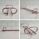 Ver imagem 4 de 3 Suportes Taças Rose Gold 25cm Adega Organizador Suspenso