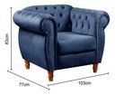 Ver imagem 5 de Sofá Nobreza Poltrona Chesterfield Vintage Retrô Clássico
