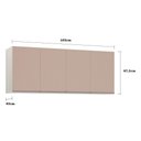 Ver imagem 2 de Maleiro Casal Luciane 4 Portas Prime Plus 165 Cm