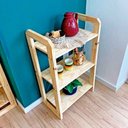 Ver imagem 4 de Aparador de Madeira Pinus Linea de 3 Prateleiras Slim Natural