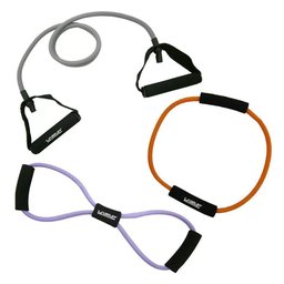 Kit com 3 Elásticos Extensores Ginástica Fitness Liveup 3211 - 1
