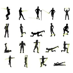Kit com 3 Elásticos Extensores Ginástica Fitness Liveup 3211 - 2