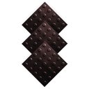 Ver imagem 2 de Kit 10 Pisos Tátil Alerta Preto Pvc 25x25cm / Fita Crepe / Pincel / Cola Kisafix 750g