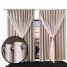 Cortina Blecaute para Quarto e Sala Lea 3,00 X 2,40 Palha - 6