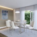Ver imagem 1 de Conjunto Sala de Jantar Mesa com Tampo de Vidro 6 Cadeiras Arcádia