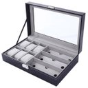 Ver imagem 1 de Porta Relogio Oculos de Sol Pulseira Caixa Estojo Expositor Luxo Orgnizaçao Mesa Penteadeira Armario