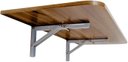 Ver imagem 6 de Mesa Dobrável Premium (Selo Fsc) 80 x 41 cm Castanho com Cantos Arredondados e Kit para Fixação Bemf