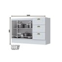 Ver mais imagens de Cozinha Modulada Completa Americana 5pçs 2 Armários Balcão Paneleiro Complemento C5p14 Branco -