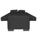 Ver imagem 5 de Sofá Cama 2 Lugares para Sala de Estar Lisboa Suede Preto