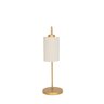 Abajur Luminária Mesa Retro Dourado Com Cúpula Cru.:Dourado - 2