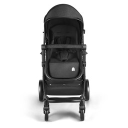Carrinho de bebê Passeio Beyond 2 em 1 Assento Moisés 0-15kg Preto com Cinza Multikids Baby - - 2