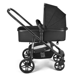 Carrinho de bebê Passeio Beyond 2 em 1 Assento Moisés 0-15kg Preto com Cinza Multikids Baby - - 15