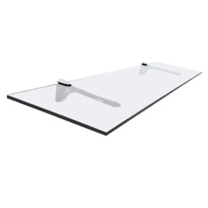 Prateleira Glass Vidro 150x500 Reta Fenda Incolor