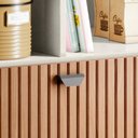 Ver imagem 4 de Armário Aparador Cantinho Café Vintage Ganchos de Ferro e Pés Palito Rubi -off White / Tauari