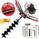 Ver imagem 1 de Perfurador de Solo Kawashima ED43EBD Broca Duplo Espiral 80x15cm Ideal na Fixação de Mourões