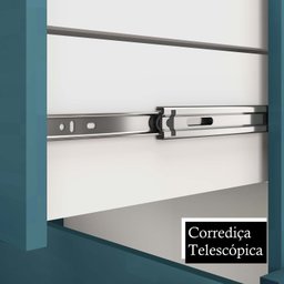 Gabinete para Banheiro com Cuba Preta 03 Gavetas e Espelheira 100cm Viso Azul Móveis Bosi - 10 Gabinete para Banheiro com Cuba Preta 03 Gavetas e Espelheira 100cm Viso Azul Móveis Bosi - 10