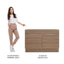 Ver imagem 6 de Balcão Gabinete de Pia Madesa Stella 1 Porta e 2 Gavetas (Sem Tampo e Pia) Rustic