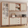 Cozinha Modulada Completa Júlia 100% Mdf Tuboarte com 2 Balcões Independentes e 11 Portas - 1