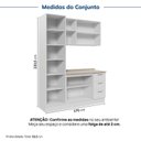 Ver imagem 5 de Cozinha Planejada 3 Peças com Tampo com Cristaleira Marselha CabeCasa MadeiraOriginals Branco