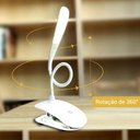 Ver imagem 4 de Luminária de Mesa Clip Branco Led Touch Dimerizável Bivolt 2w Branco Quente